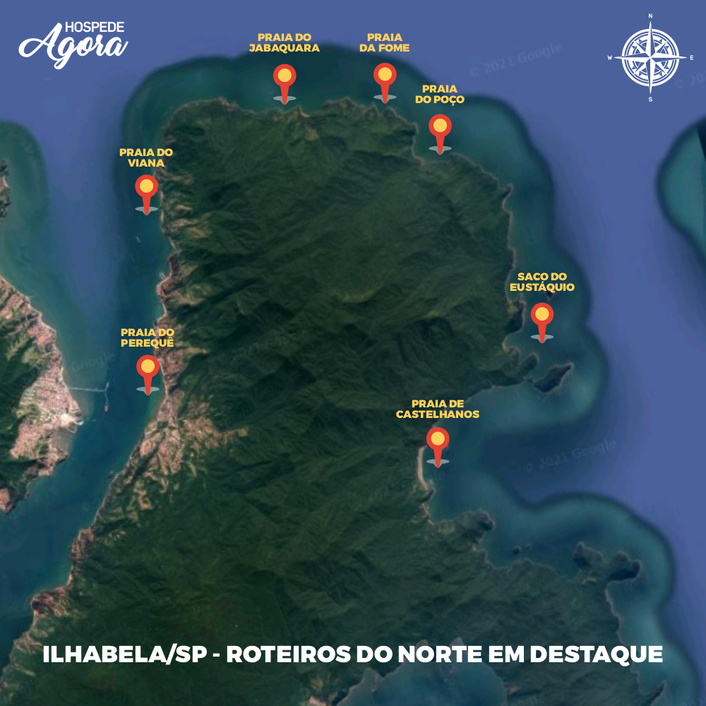 Lancha Oceanic 36 Elegance Plus Roteiro 2, Sentido Norte até a Praia da Armação