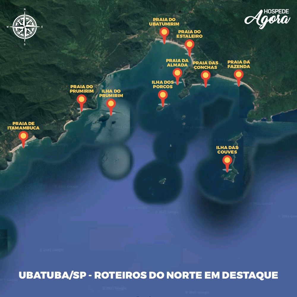 Lancha Ventura 230 ll, Roteiro Sul Curto