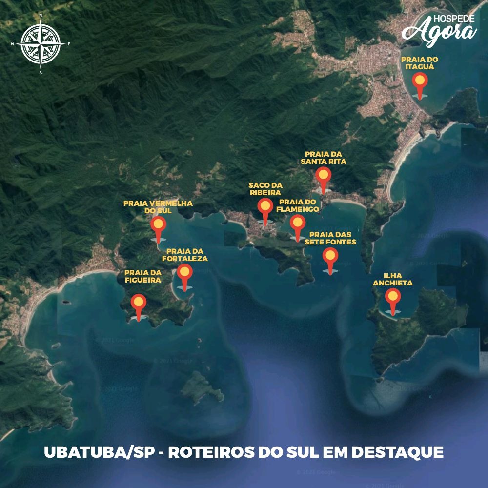 Lancha Ventura 230 ll, Roteiro Sul Curto