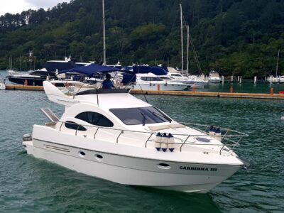 Lancha Azimut 380 Full, Roteiro Sul, Ilha Anchieta e região