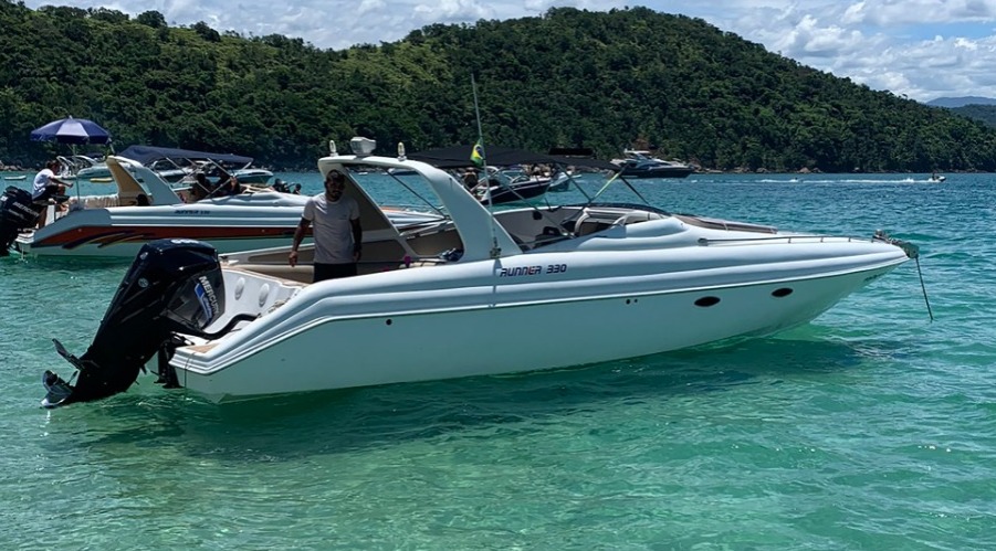 Lancha Runner 330, Roteiro Sul, Ilha Anchieta e Região