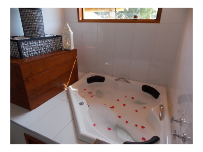 Chalé Lua de Mel, luxo com Hidro