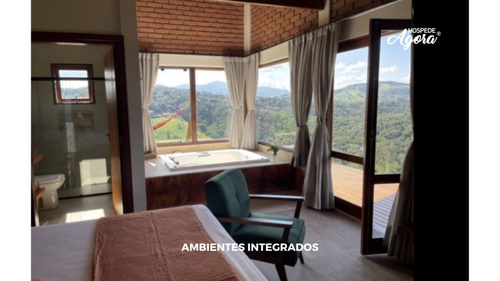 Chalé com Incrível Vista para a Famosa Pedra do Baú