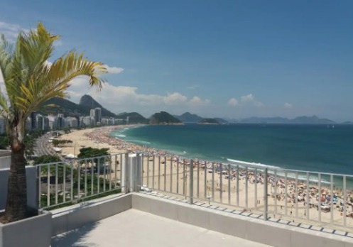 Copacabana – Terraço de frente para a praia