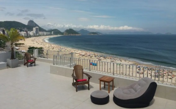 Copacabana – Terraço de frente para a praia