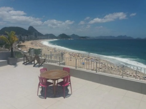Copacabana – Terraço de frente para a praia
