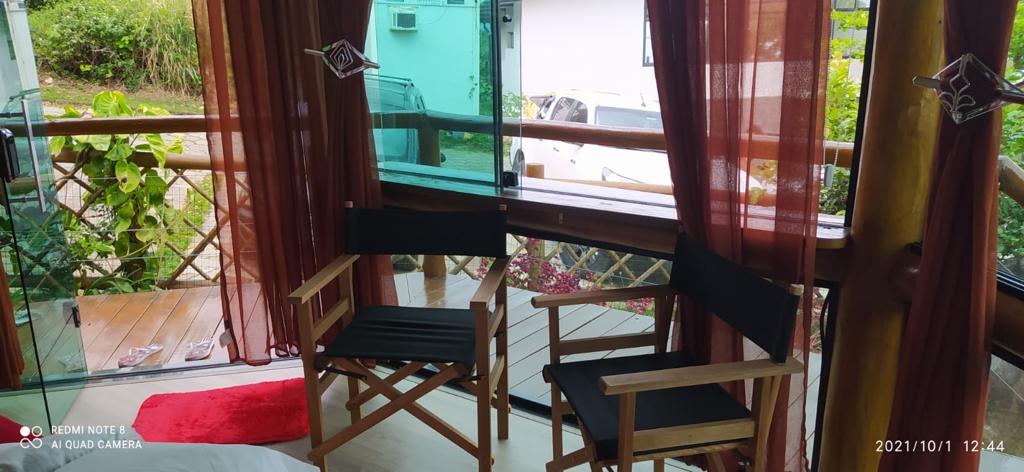 Bangalô Cinema, Vista para o mar, Praia do Siriúba