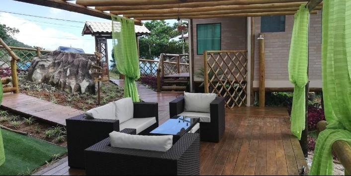 Bangalô África, Vista para o Mar, Praia do Siriúba