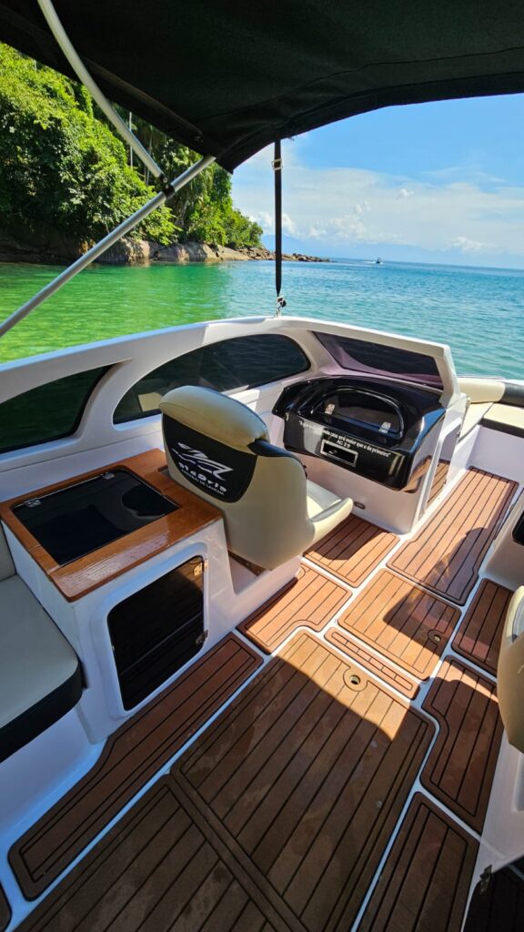 Lancha Coral 21 pés, Roteiro Sul, Ilha Anchieta e Região