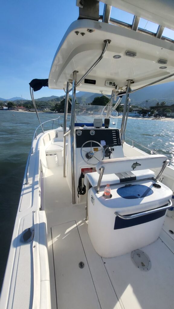 Lancha Fishing 26 pés, Roteiro Canal Norte ou Sul