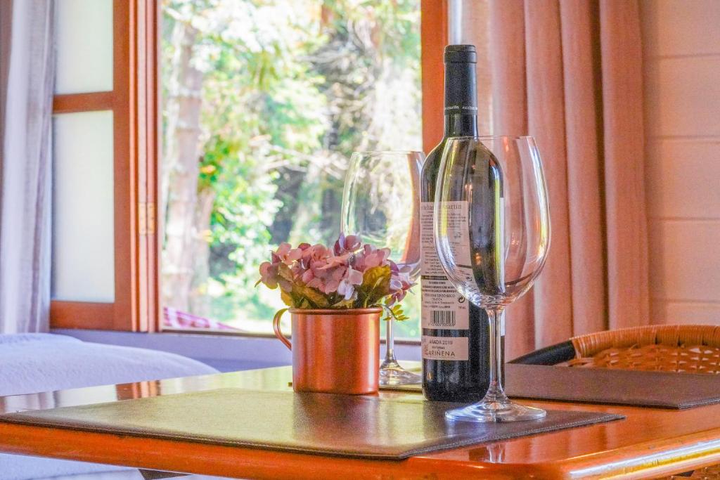 Chalé Pôr do Sol Super Luxo com Hidro, Próximo ao Centro