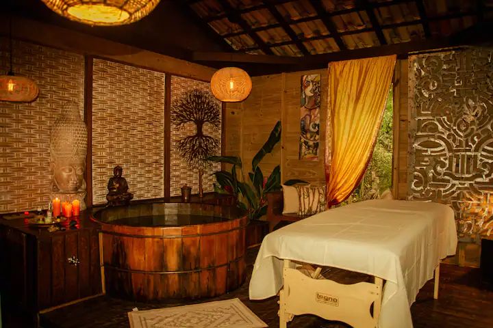 Cabana OM na beira do rio