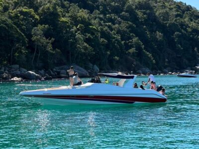 Lancha Runner 33 Pés, Roteiro Sul Ilha Anchieta e Região