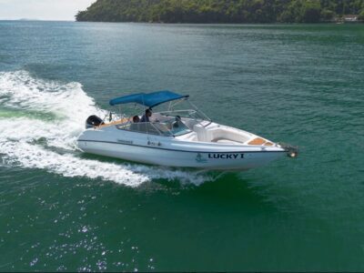 Lancha HD Marine 24, Roteiro Sul, Ilha Anchieta e Região