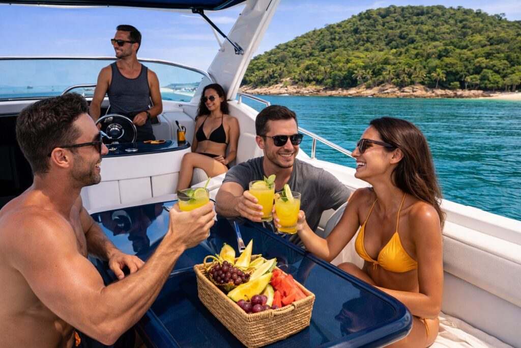 Passeio de Lancha em Ilhabela | Praias Secretas e Águas Cristalinas