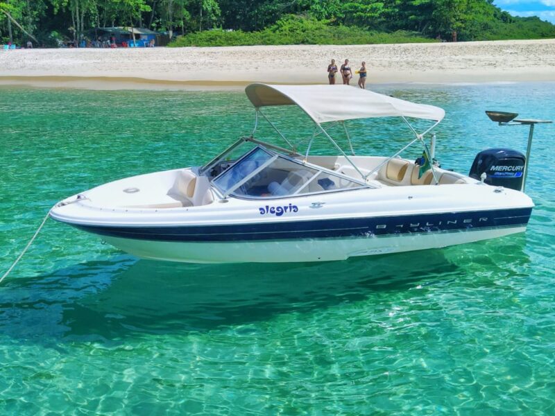 Lancha Bayliner 180, Roteiro Sul, Ilha Anchieta e região