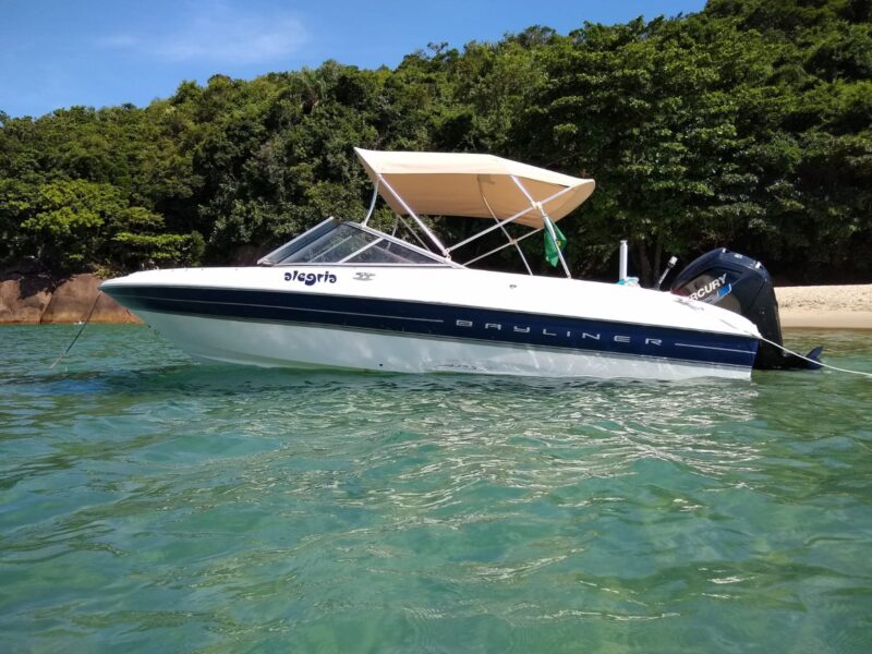 Lancha Bayliner 180, Roteiro Sul, Ilha Anchieta e região