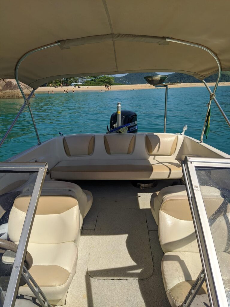 Lancha Bayliner 180, Roteiro Sul, Ilha Anchieta e região