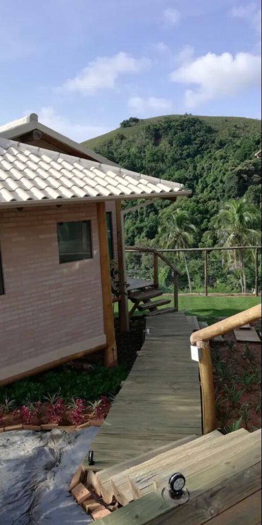 Bangalô África com vista para o mar