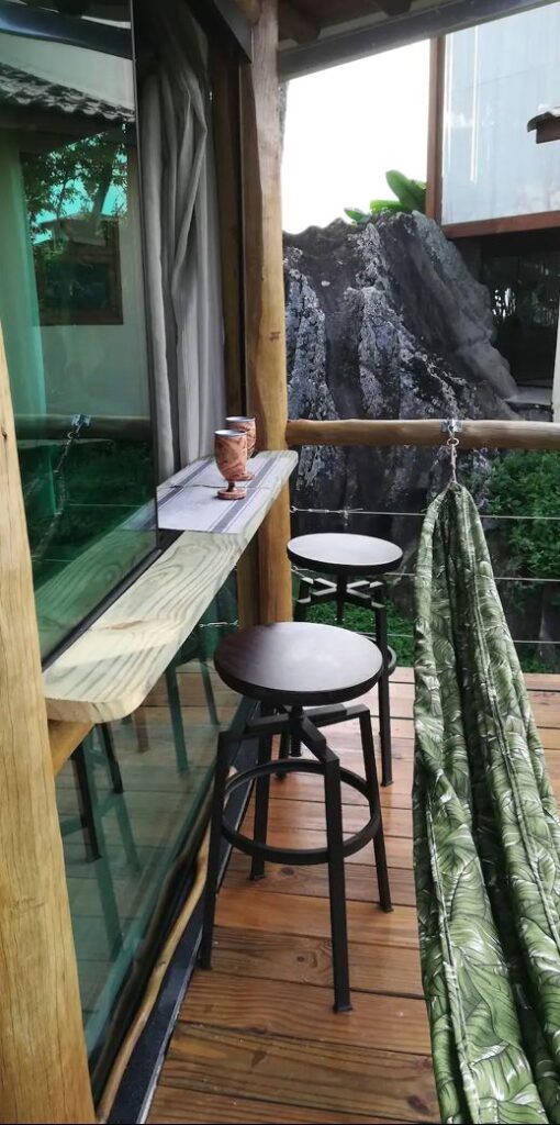 Bangalô África com vista para o mar