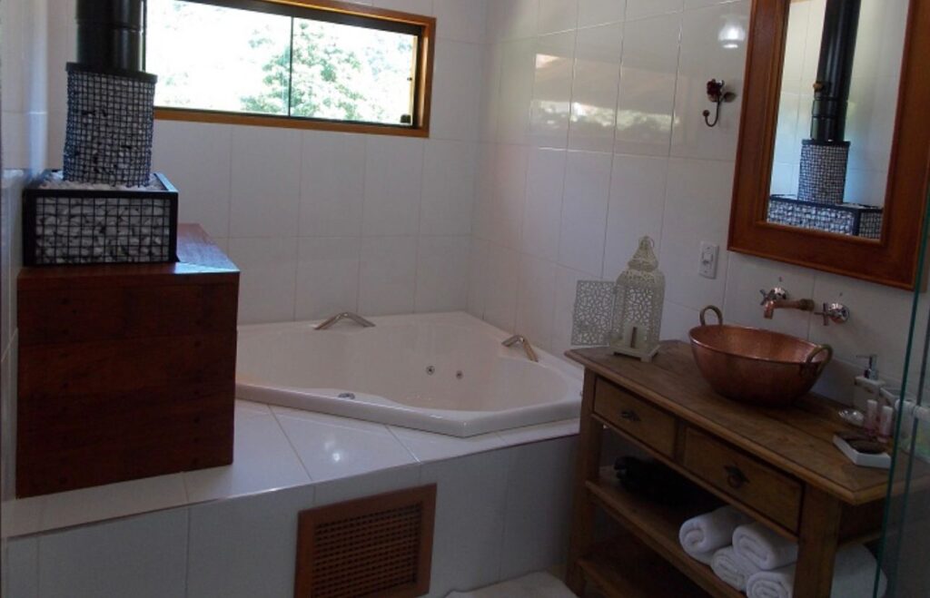 Chalé Lua de Mel, luxo com Hidro