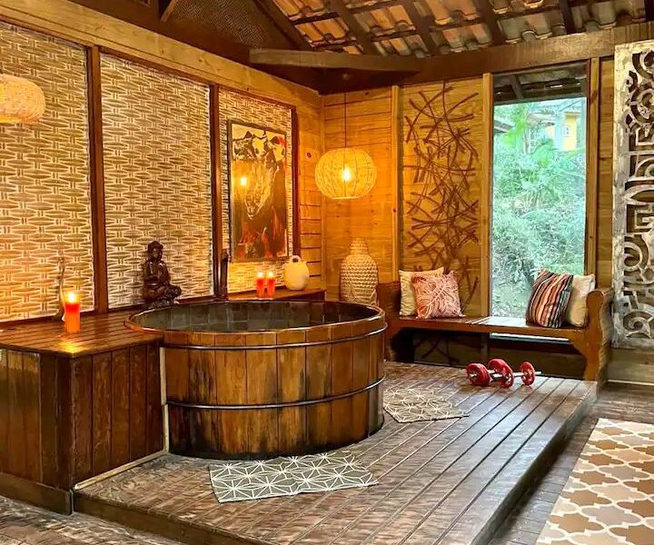 Cabana OM na beira do rio
