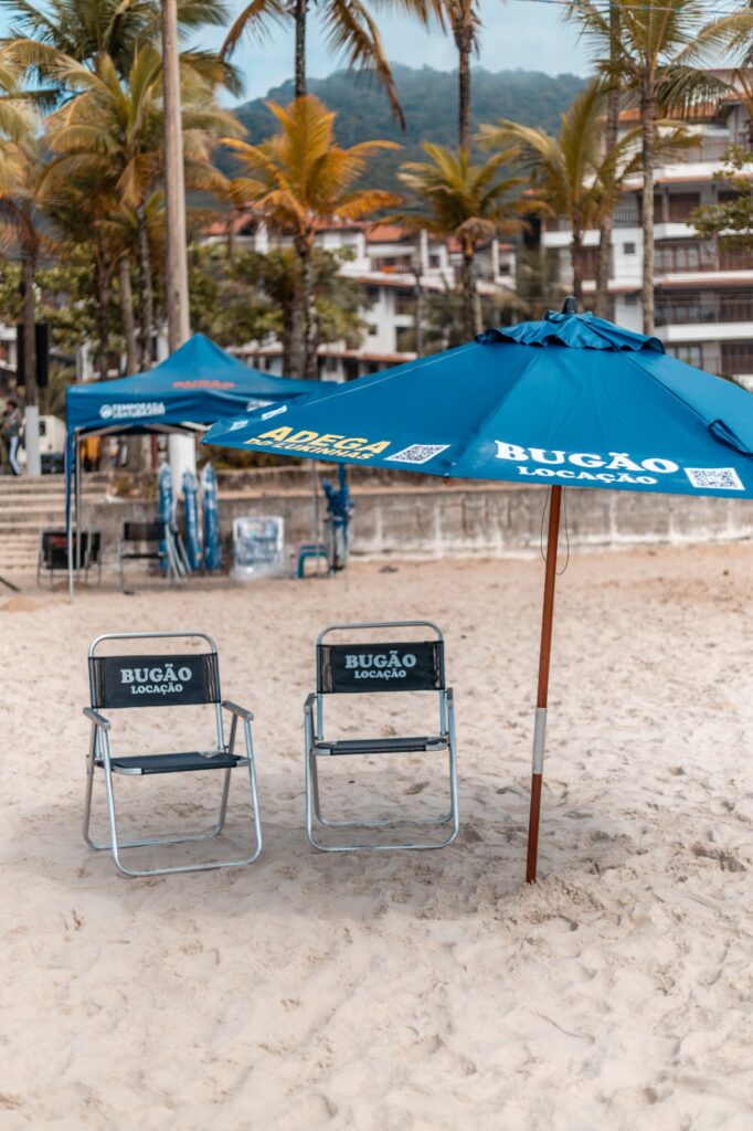 Garanta Seu Lugar ao Sol e na Sombra Também, Aluguel de Mesas e Cadeiras, Praia Grande