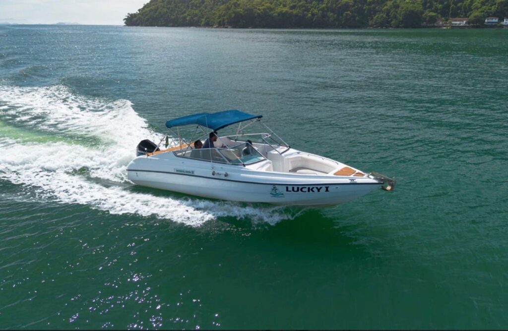 Lancha HD Marine 24, Roteiro Sul, Ilha Anchieta e Região