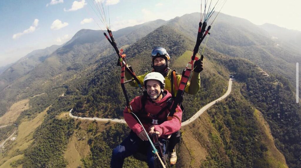 Voo Duplo de Parapente, Pico Agudo, Incluso Fotos e Vídeos (Voo de Instrução)